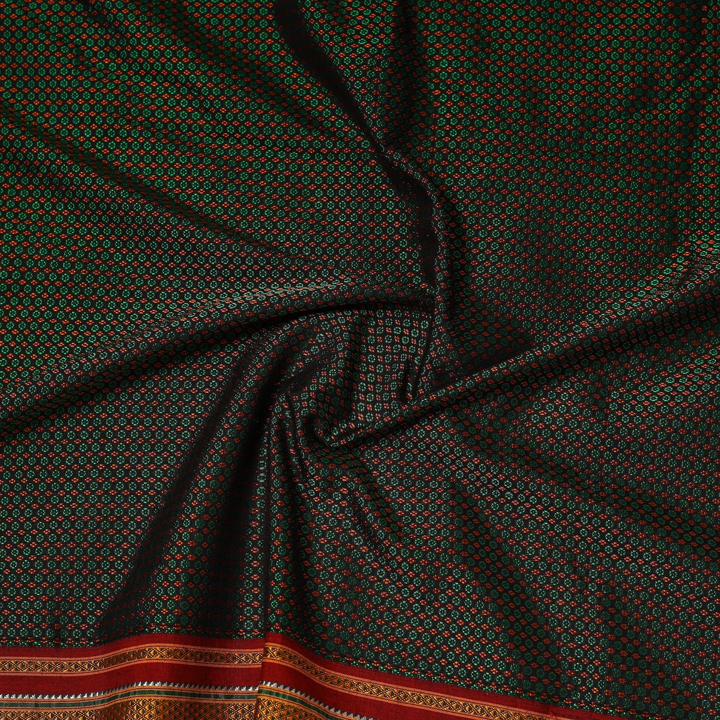 Karnataka weave cotton khun fabric 36 - handcrafted