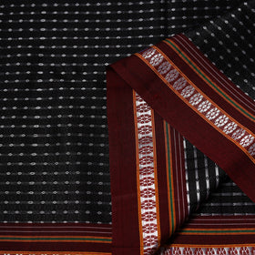 Karnataka weave cotton khun fabric 40 - handcrafted