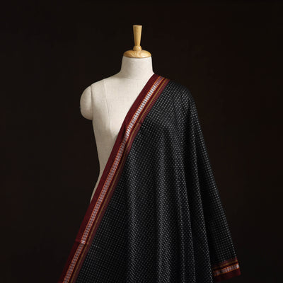 Karnataka weave cotton khun fabric 40 - handcrafted