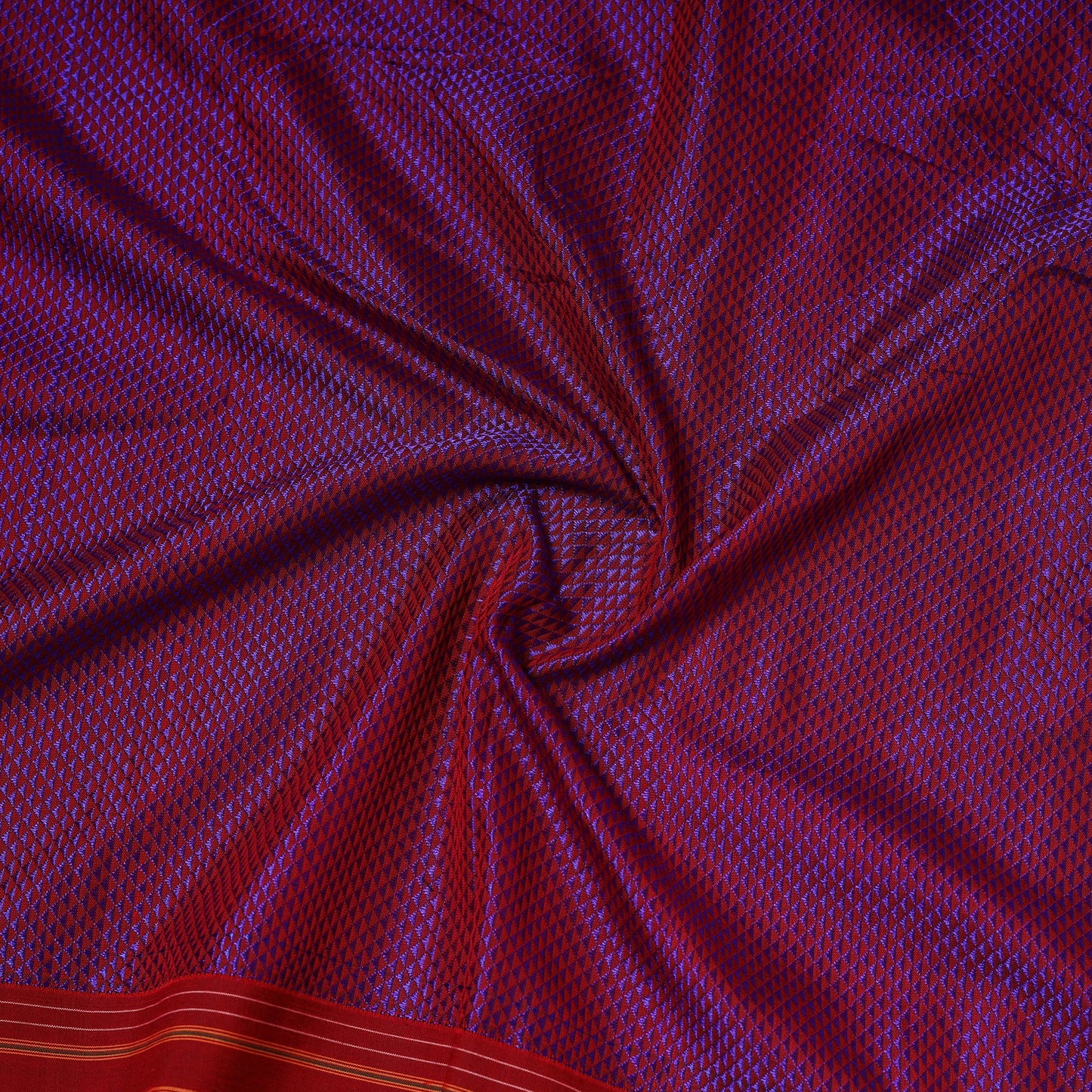 Karnataka weave cotton khun fabric 40 - handcrafted