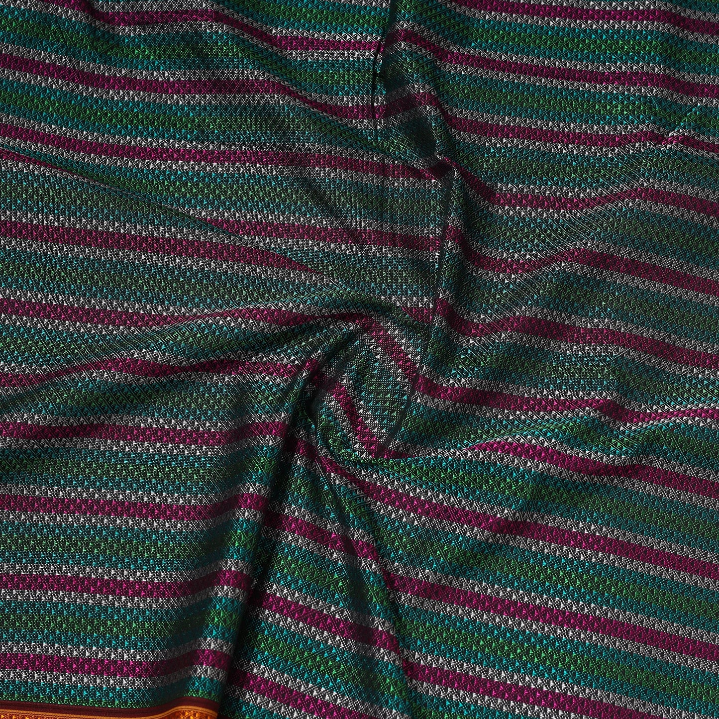 Karnataka weave cotton khun fabric 41 - handcrafted