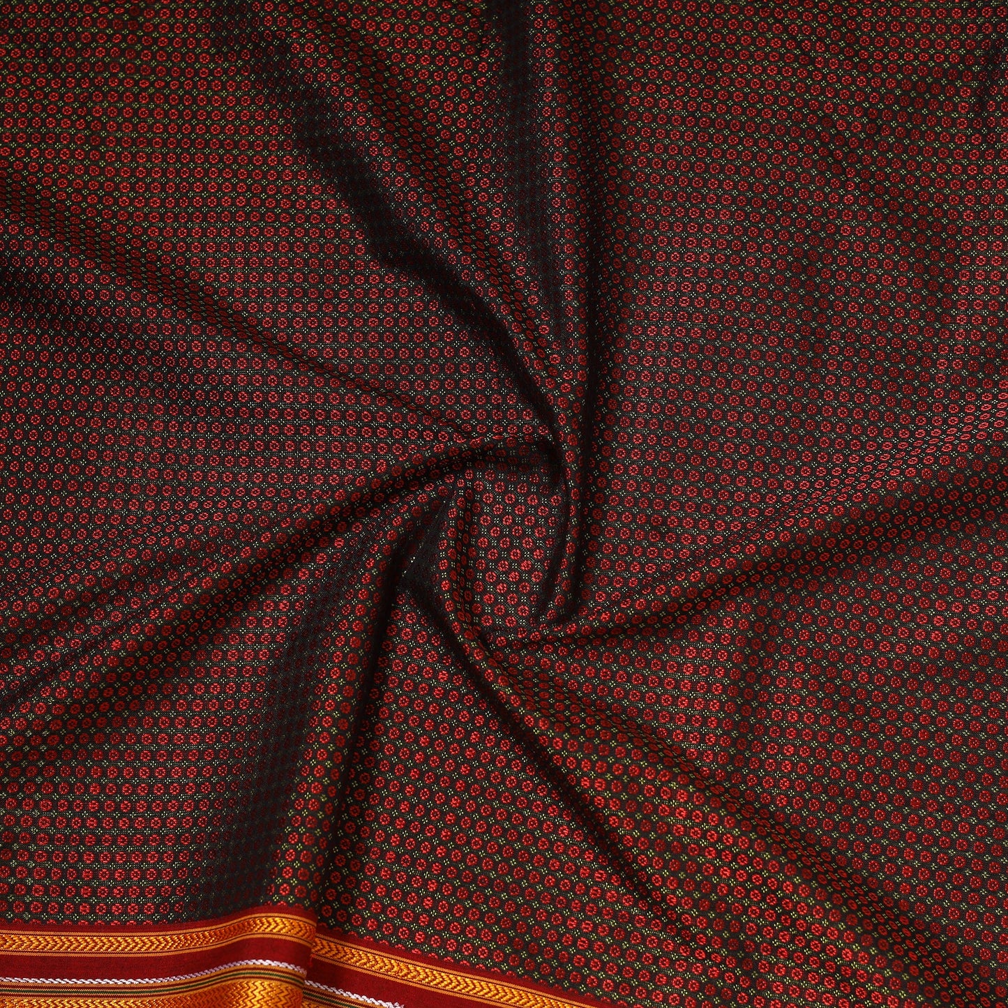 Karnataka weave cotton khun fabric 42 - handcrafted