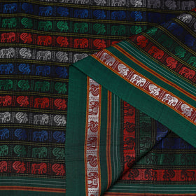 Karnataka weave silk cotton khun fabric 01 - handcrafted