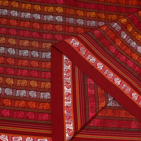 Karnataka weave silk cotton khun fabric 03 - handcrafted