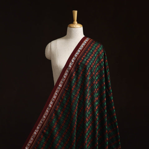 Karnataka weave silk cotton khun fabric 03 - handcrafted