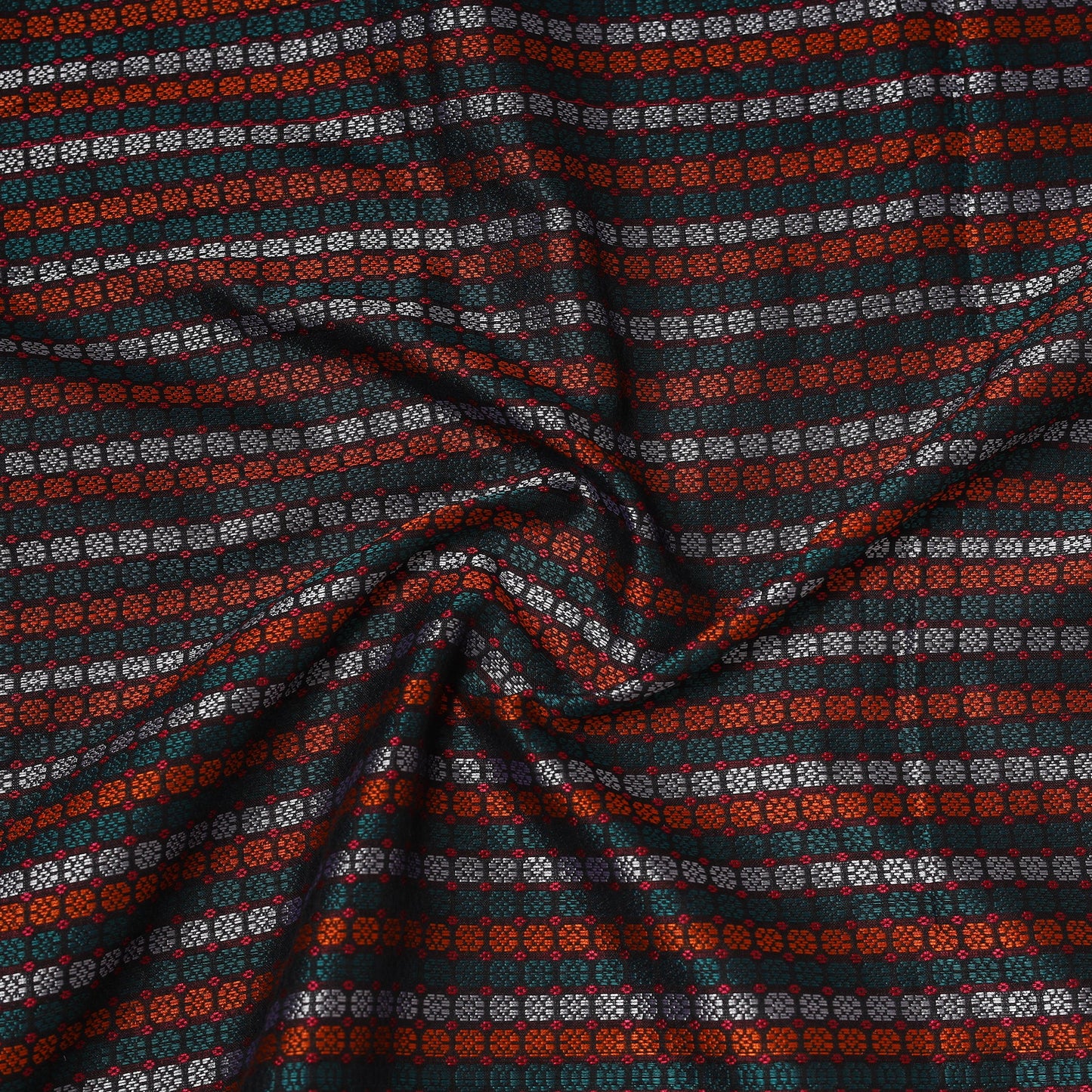 Karnataka weave silk cotton khun fabric 04 - handcrafted