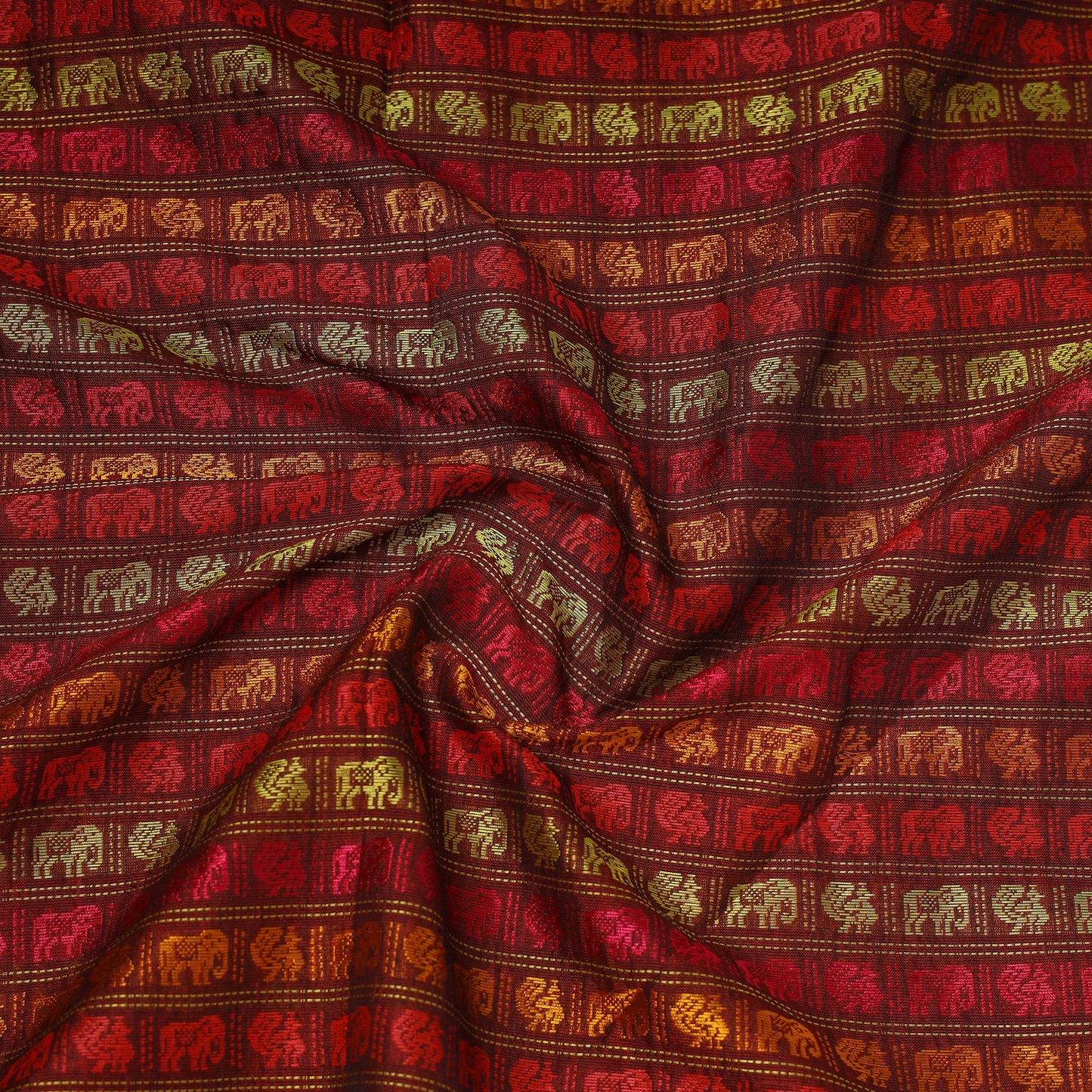 Karnataka weave silk cotton khun fabric 06 - handcrafted