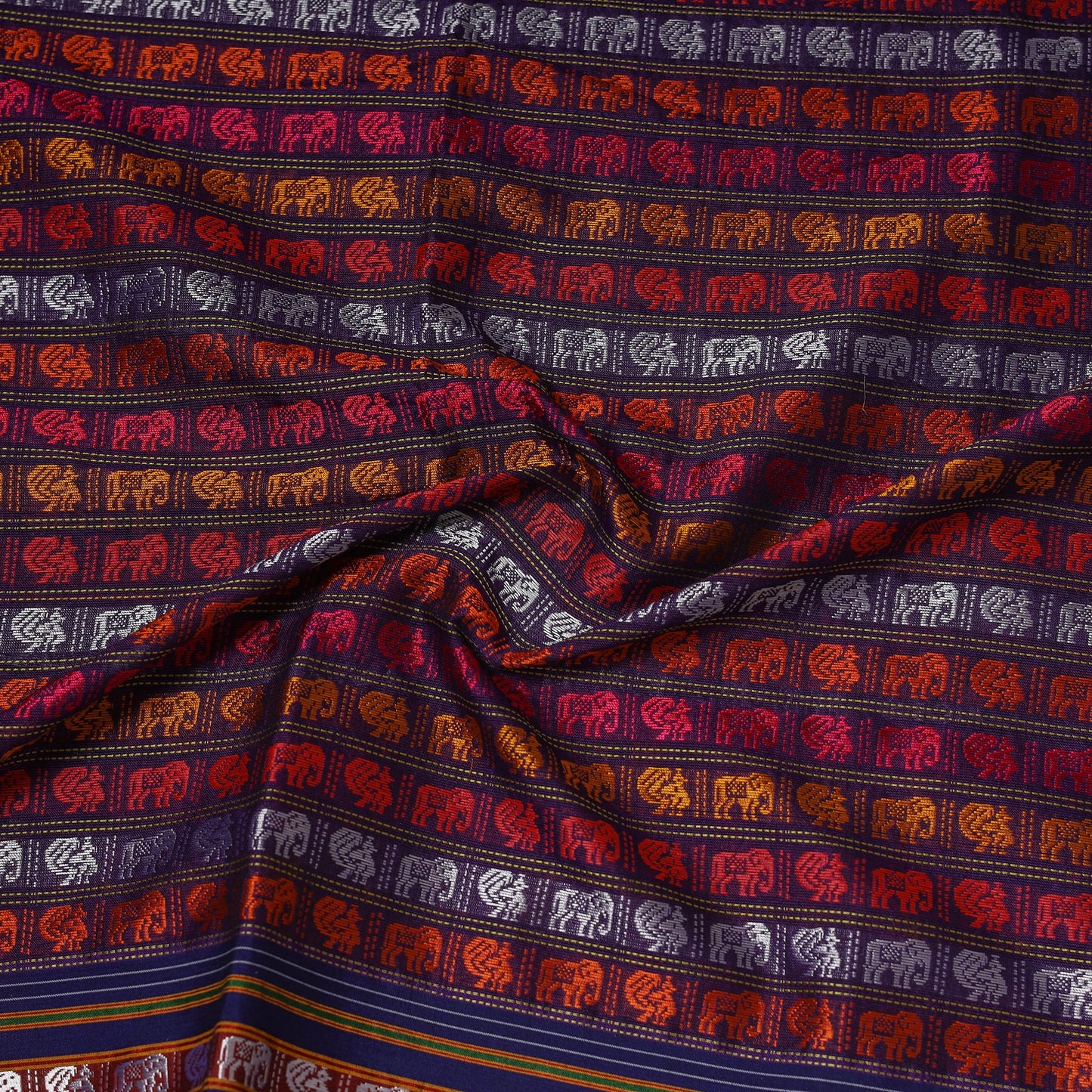 Karnataka weave silk cotton khun fabric 09 - handcrafted