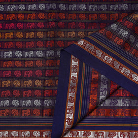 Karnataka weave silk cotton khun fabric 09 - handcrafted