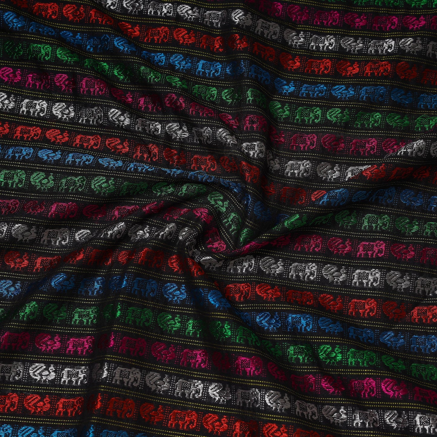 Karnataka weave silk cotton khun fabric 10 - handcrafted