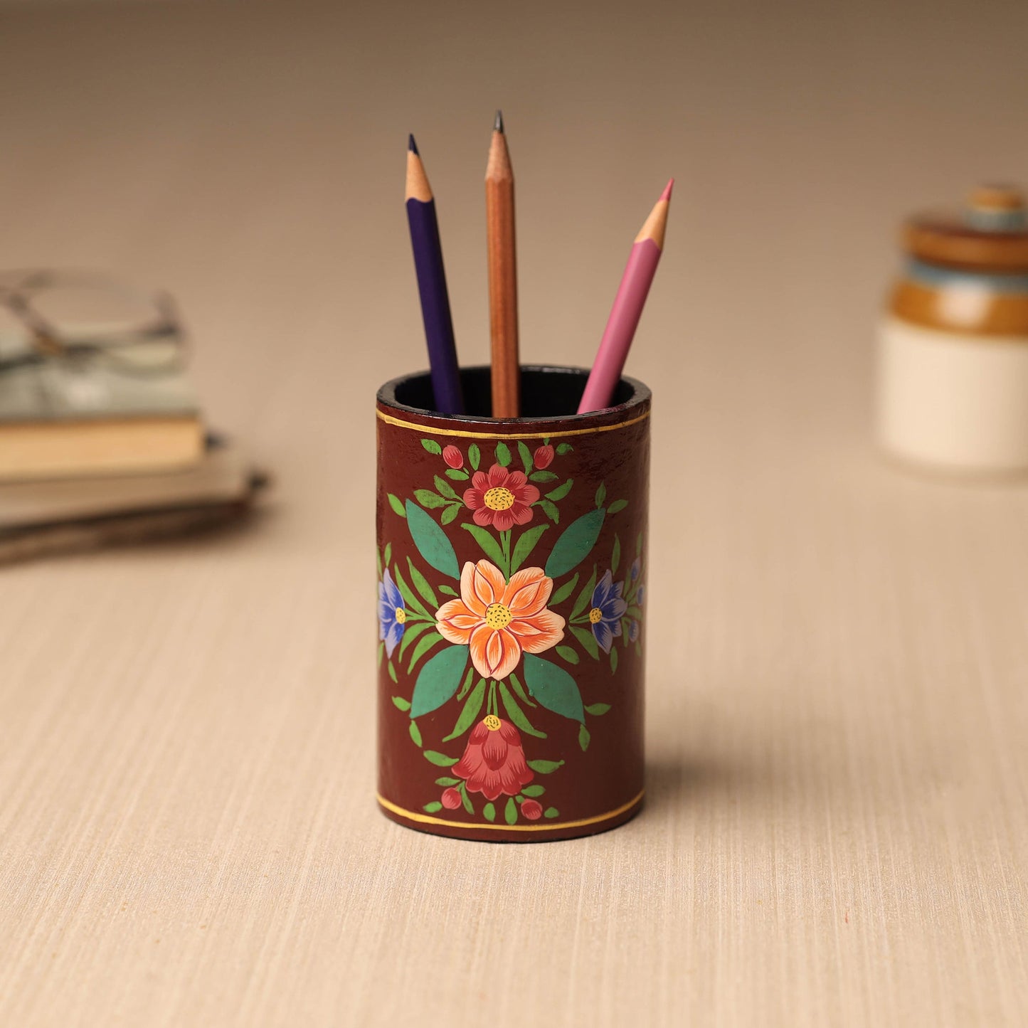  Kashmiri Art Fine Work Pen Stand 