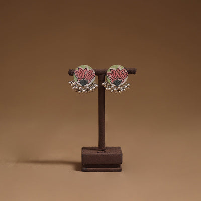 Kavya ghungroo work fabart handmade earrings - handcrafted