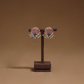 Kavya ghungroo work fabart handmade earrings - handcrafted