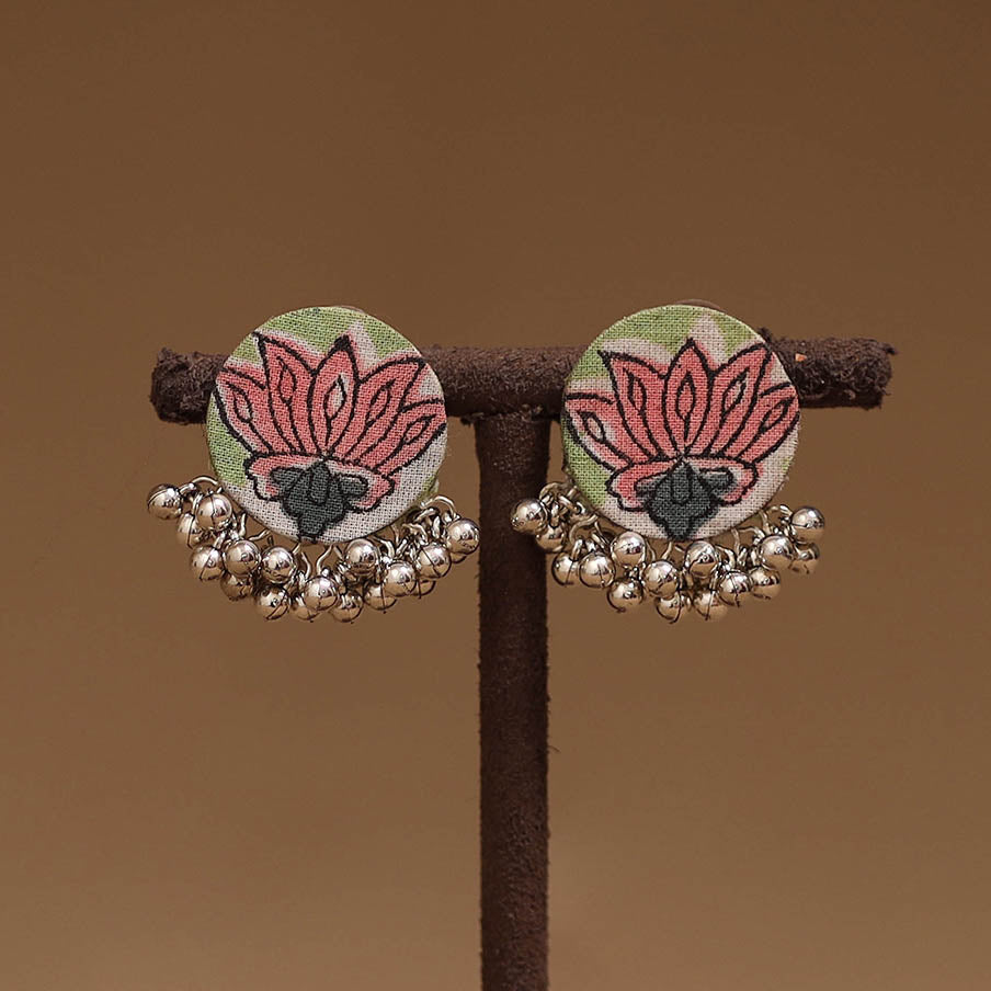 Kavya ghungroo work fabart handmade earrings - handcrafted