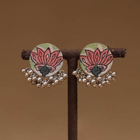 Kavya ghungroo work fabart handmade earrings - handcrafted