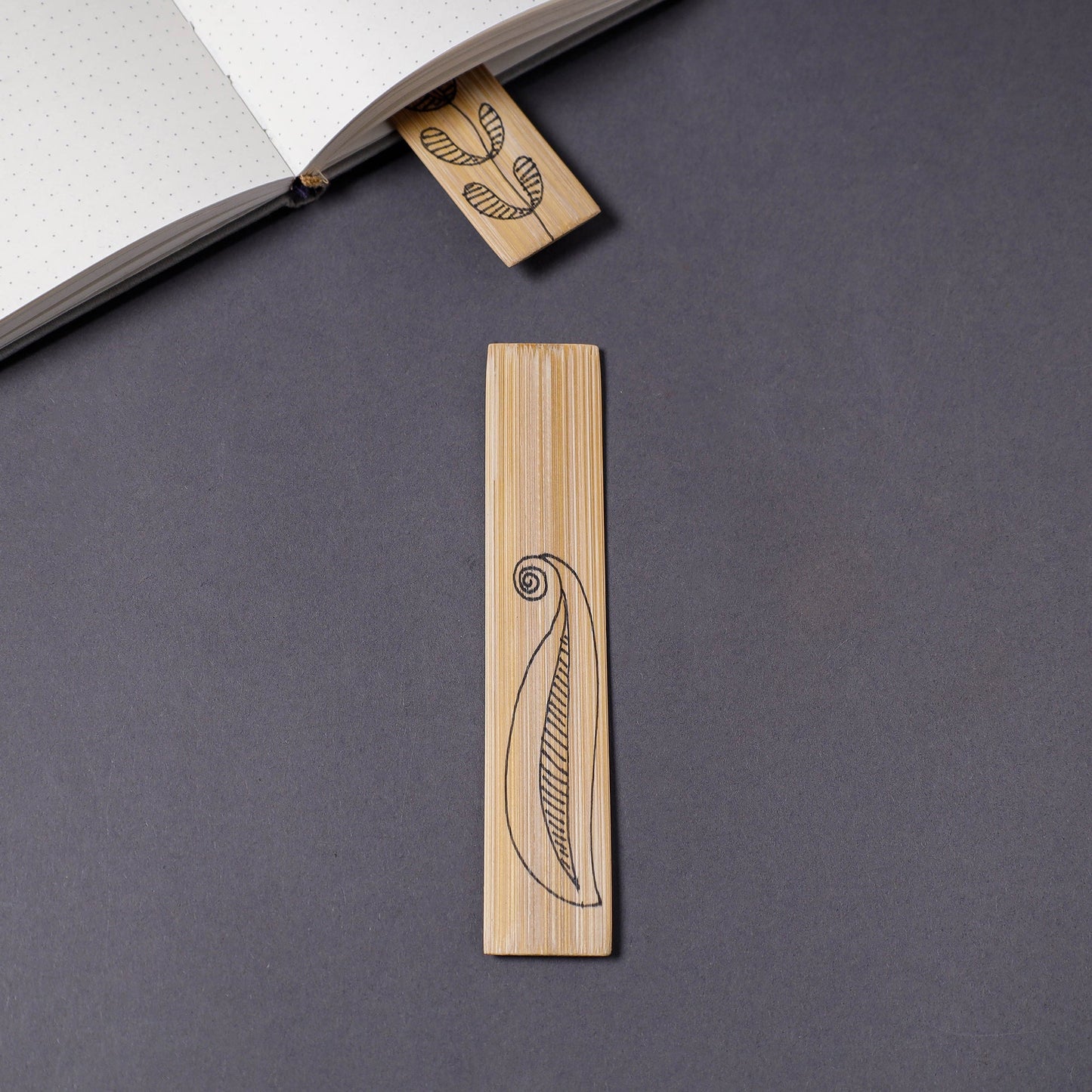 Buy Kerala Handpainted Bamboo Bookmark 
