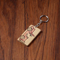  Kerala Handpainted Bamboo Keychain 