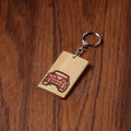  Kerala Handpainted Bamboo Keychain 