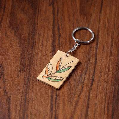  Kerala Handpainted Bamboo Keychain 