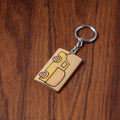  Kerala Handpainted Bamboo Keychain 