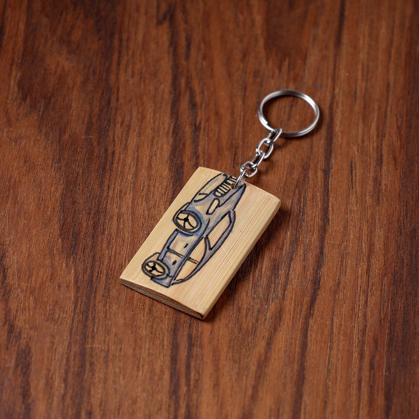 Bamboo Keychain