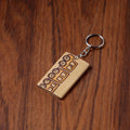  Kerala Handpainted Bamboo Keychain 