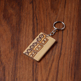  Kerala Handpainted Bamboo Keychain 