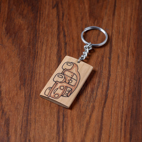  Kerala Handpainted Bamboo Keychain 