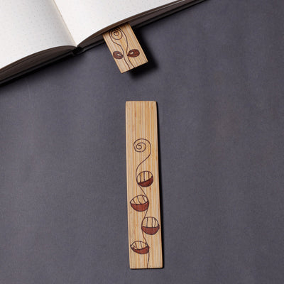 Buy Kerala Mural Handpainted Bamboo Bookmark Online l iTokri.com