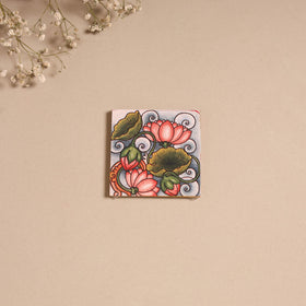 Kerala Mural Handpainted Wooden Fridge Magnet