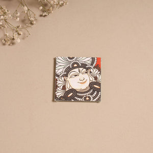 Kerala mural handpainted wooden fridge magnet 07