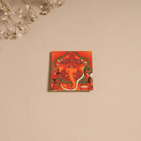 Kerala mural handpainted wooden fridge magnet 13