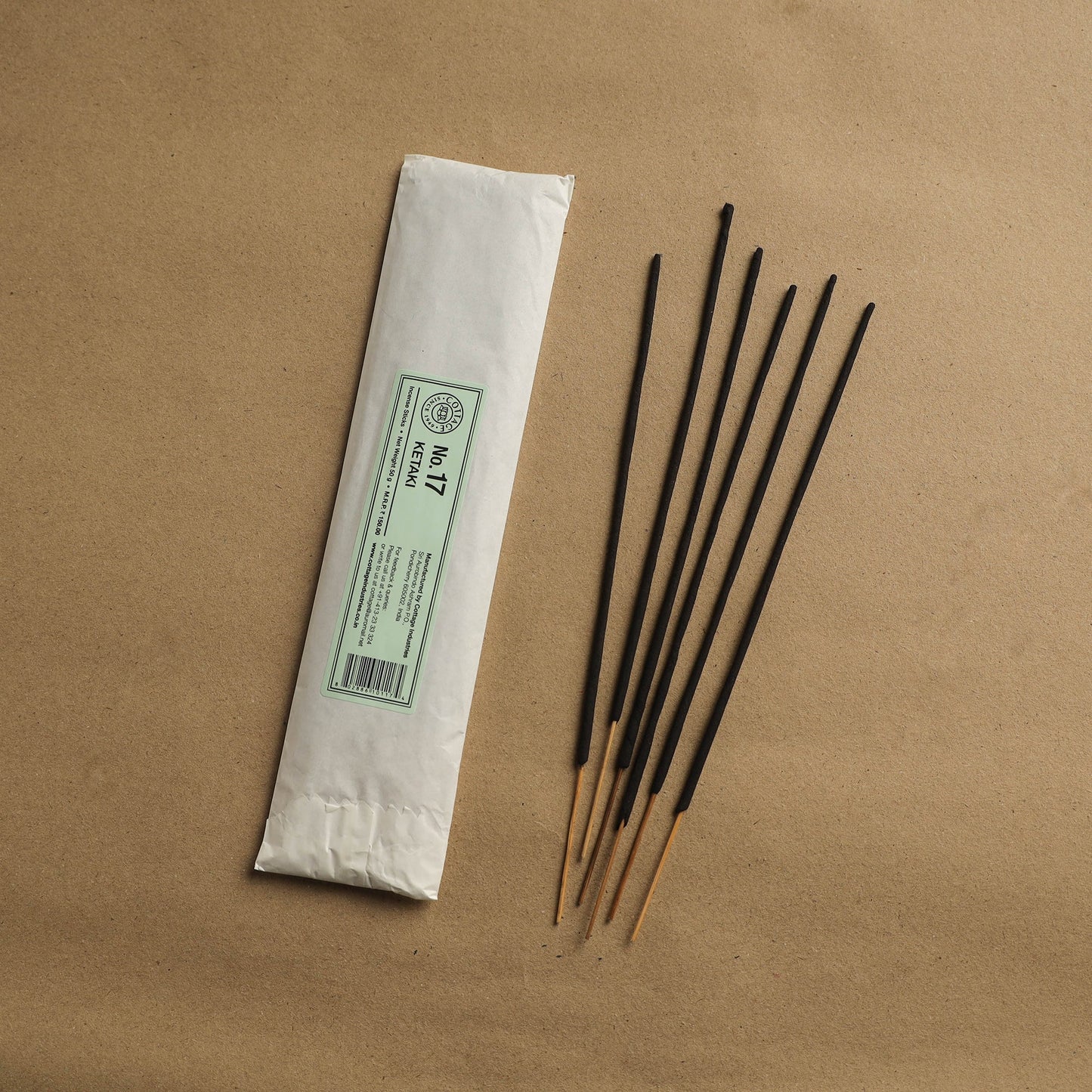 Ketaki - Sri Aurobindo Ashram Natural Incense Sticks (50 gm) 