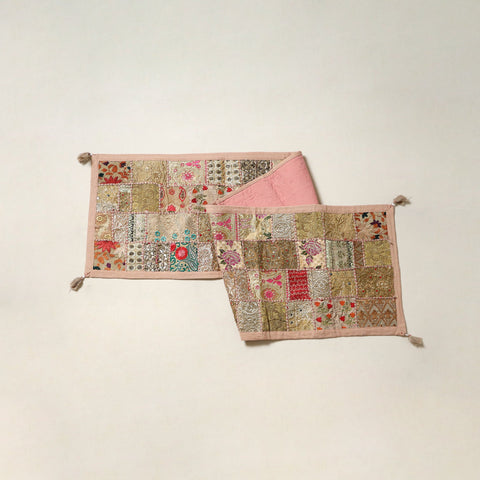 Khambadiya patchwork table runner (71 x 16 in) 02