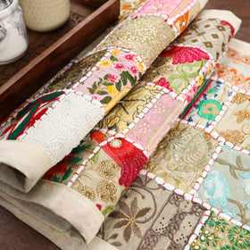 Khambadiya patchwork table runner (71 x 16 in) 03