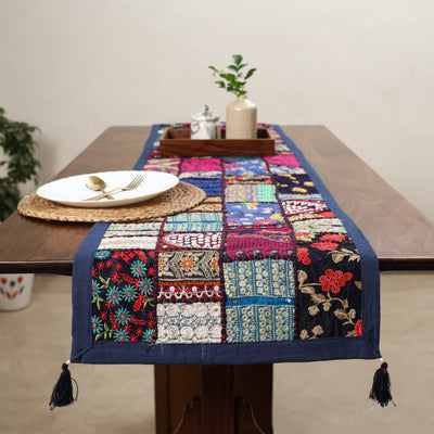 Khambadiya patchwork table runner (71 x 16 in) 04