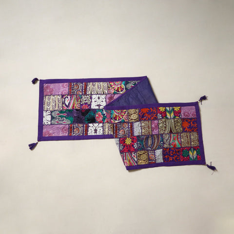Khambadiya patchwork table runner (71 x 16 in) 04