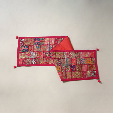 Khambadiya patchwork table runner (71 x 16 in) 07