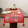 Khambadiya patchwork table runner (71 x 16 in) 07