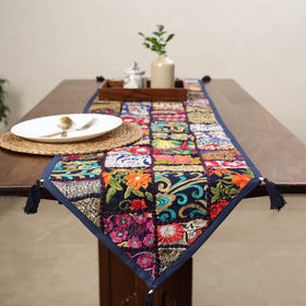 Khambadiya patchwork table runner (71 x 16 in) 10