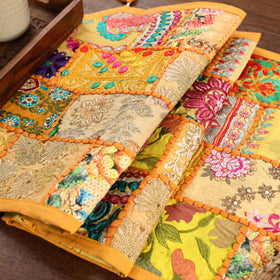 Khambadiya patchwork table runner (71 x 16 in) 11