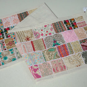 Khambadiya patchwork table runner (73 x 17 in) 09
