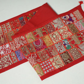 Khambadiya patchwork table runner (73 x 17 in) 11