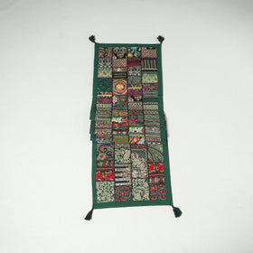 Khambadiya patchwork table runner (73 x 17 in) 12