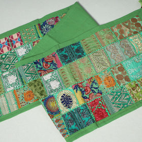 Khambadiya patchwork table runner (73 x 17 in) 13