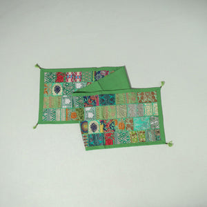 Khambadiya patchwork table runner (73 x 17 in) 13