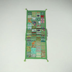 Khambadiya patchwork table runner (73 x 17 in) 13