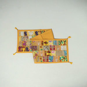 Khambadiya patchwork table runner (73 x 17 in) 14