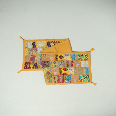Khambadiya patchwork table runner (73 x 17 in) 14
