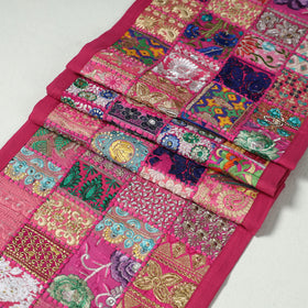 Khambadiya patchwork table runner (73 x 17 in) 19
